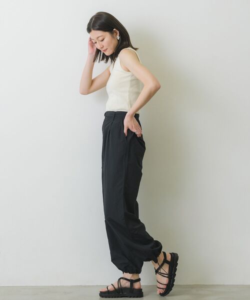 RETRO GIRL（レトロガール）の「カップ付きテレコタンク（タンクトップ・レディース・ブラック/ブルー/オフホワイト/ピンク・FREE）」の6枚目の写真