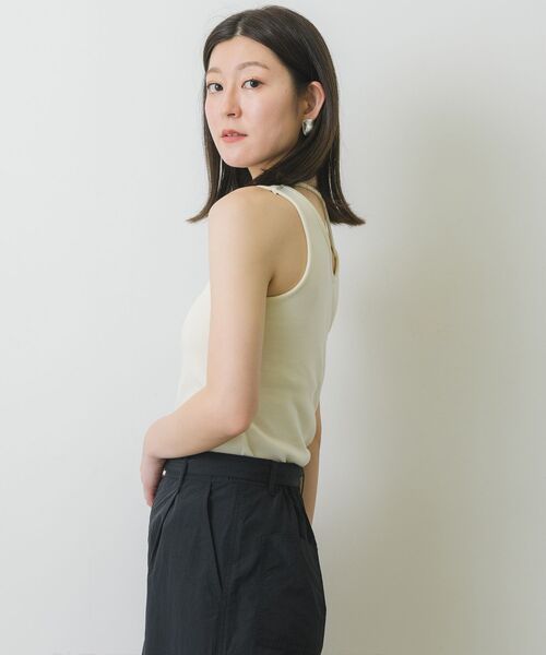 RETRO GIRL（レトロガール）の「カップ付きテレコタンク（タンクトップ・レディース・ブラック/ブルー/オフホワイト/ピンク・FREE）」の10枚目の写真