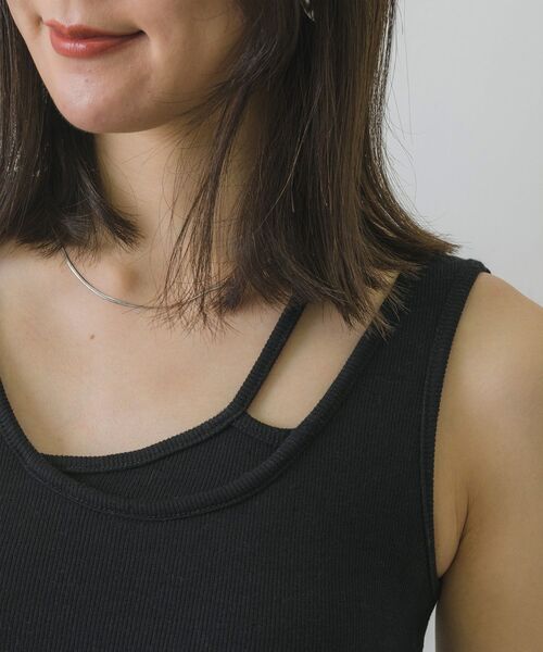 RETRO GIRL（レトロガール）の「カップ付きテレコタンク（タンクトップ・レディース・ブラック/ブルー/オフホワイト/ピンク・FREE）」の20枚目の写真