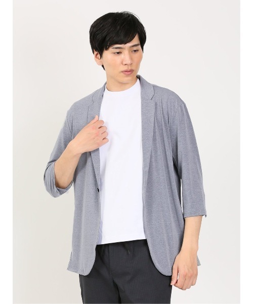 TAKA-Q（タカキュー）の「タカキュー 接触冷感 7分袖ラペル