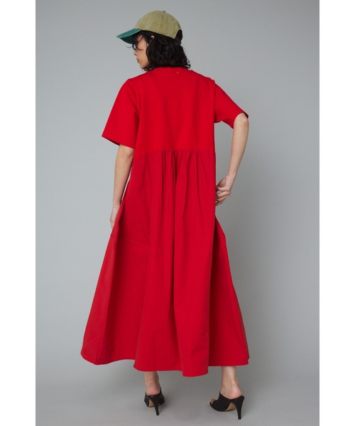 pppHERIN.CYEヘリンドットサイ赤バルーンデザインワンピースロング Layered dress(505249459) | ヘリンドットサイ(HeRIN.CYE) - d