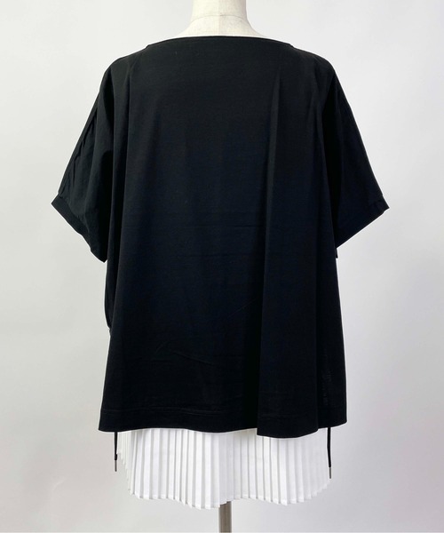 PICCIN（ピッチン）の「プリーツレイヤードプルオーバー（Tシャツ/カットソー・レディース・ブルー/ブラック・M）」の14枚目の写真