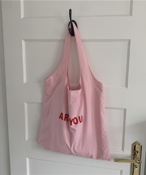 LAC-VERT（ラック・ヴェール）の「内ポケット付きナイロントートバッグ/エコバッグ（トートバッグ・レディース・ホワイト/ライトブルー/ブラック/イエロー/ピンク・FREE）」の14枚目の写真