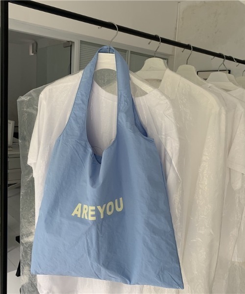 LAC-VERT（ラック・ヴェール）の「内ポケット付きナイロントートバッグ/エコバッグ（トートバッグ・レディース・ホワイト/ライトブルー/ブラック/イエロー/ピンク・FREE）」の15枚目の写真