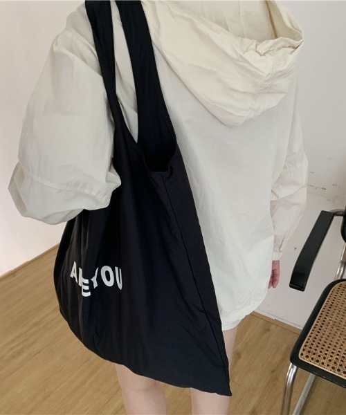 LAC-VERT（ラック・ヴェール）の「内ポケット付きナイロントートバッグ/エコバッグ（トートバッグ・レディース・ホワイト/ライトブルー/ブラック/イエロー/ピンク・FREE）」の22枚目の写真