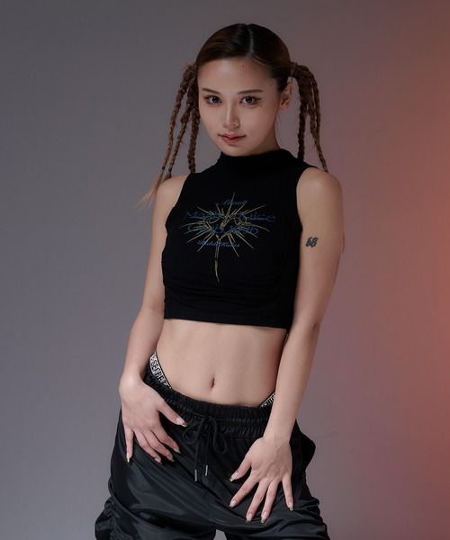 sedacle（セダクル）の「【SDG】ribbed tanktop（タンクトップ・レディース・ベージュ/ブラック/オフホワイト・FREE）」の2枚目の写真