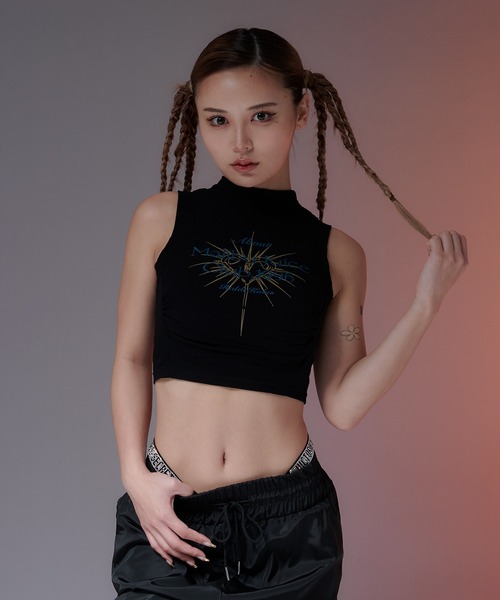 sedacle（セダクル）の「【SDG】ribbed tanktop（タンクトップ・レディース・ベージュ/ブラック/オフホワイト・FREE）」の12枚目の写真