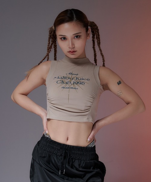 sedacle（セダクル）の「【SDG】ribbed tanktop（タンクトップ・レディース・ベージュ/ブラック/オフホワイト・FREE）」の19枚目の写真