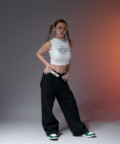 sedacle（セダクル）の「【SDG】ribbed tanktop（タンクトップ・レディース・ベージュ/ブラック/オフホワイト・FREE）」の8枚目の写真