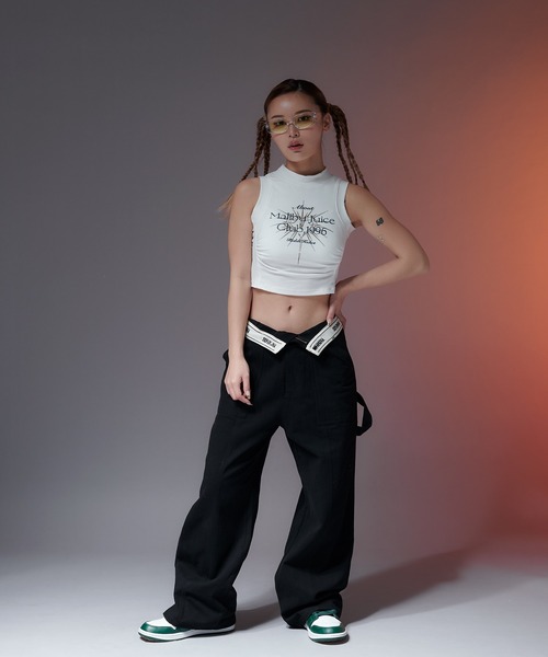 sedacle（セダクル）の「【SDG】ribbed tanktop（タンクトップ・レディース・ベージュ/ブラック/オフホワイト・FREE）」の7枚目の写真