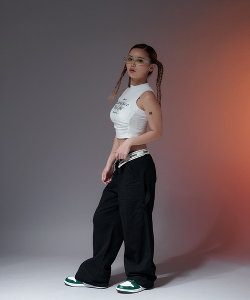 sedacle（セダクル）の「【SDG】ribbed tanktop（タンクトップ・レディース・ベージュ/ブラック/オフホワイト・FREE）」の9枚目の写真