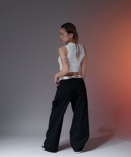 sedacle（セダクル）の「【SDG】ribbed tanktop（タンクトップ・レディース・ベージュ/ブラック/オフホワイト・FREE）」の10枚目の写真