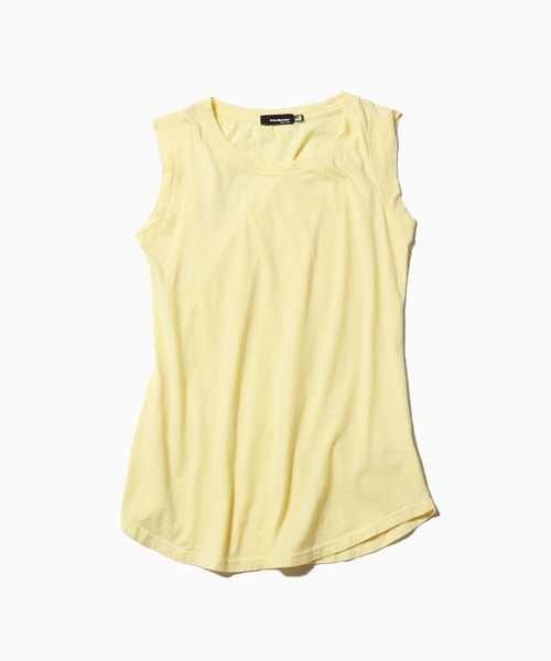 CAL．Berries（カルベリーズ）の「CAL．Berries/カルベリーズ COATSAL TEE  ノースリーブTシャツ（タンクトップ・レディース・サンドベージュ/ブラック/レモンイエロー/ホワイト・S）」の19枚目の写真