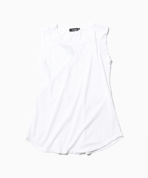 CAL．Berries（カルベリーズ）の「CAL．Berries/カルベリーズ COATSAL TEE  ノースリーブTシャツ（タンクトップ・レディース・サンドベージュ/ブラック/レモンイエロー/ホワイト・S）」の11枚目の写真