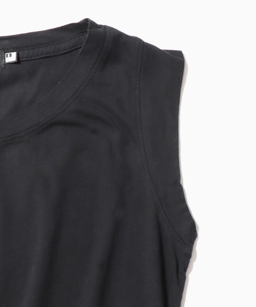 CAL．Berries（カルベリーズ）の「CAL．Berries/カルベリーズ COATSAL TEE  ノースリーブTシャツ（タンクトップ・レディース・サンドベージュ/ブラック/レモンイエロー/ホワイト・S）」の7枚目の写真