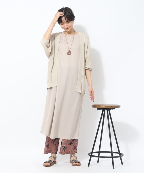 SHOO・LA・RUE（シューラルー）の「◆サッと羽織れる ボタンレス カーディガン（カーディガン/ボレロ・レディース・ホワイト系/ライトベージュ/ブルー/ダークオレンジ・00）」の11枚目の写真