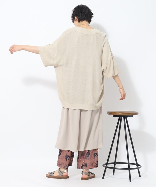 SHOO・LA・RUE（シューラルー）の「◆サッと羽織れる ボタンレス カーディガン（カーディガン/ボレロ・レディース・ホワイト系/ライトベージュ/ブルー/ダークオレンジ・00）」の13枚目の写真