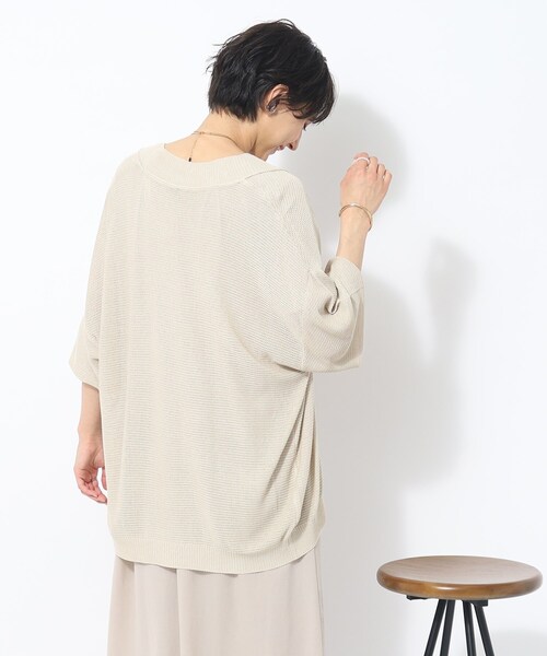 SHOO・LA・RUE（シューラルー）の「◆サッと羽織れる ボタンレス カーディガン（カーディガン/ボレロ・レディース・ホワイト系/ライトベージュ/ブルー/ダークオレンジ・00）」の16枚目の写真