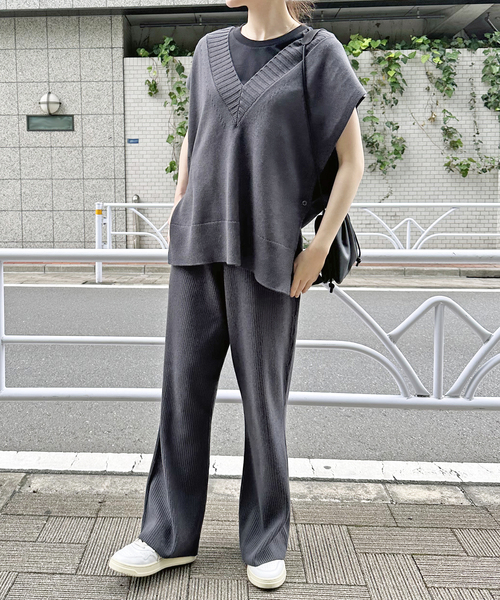 【新品未使用】Spick and Span  コットンウールリブパンツ　パンツ Spick & Span（スピックアンドスパン）の「コットンウールリブ
