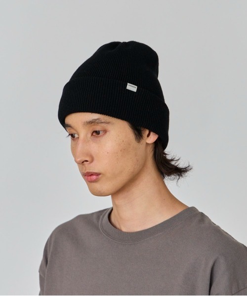 OVERRIDE（オーバーライド）の「OVERRIDE  EX FINE LAMBS UTILITY WATCH / オーバーライド（ニットキャップ/ビーニー・メンズ・ブラック/ダークオレンジ/ネイビー/ベージュ・57~59cm）」の5枚目の写真