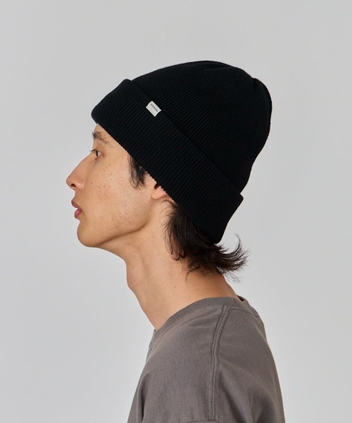 OVERRIDE（オーバーライド）の「OVERRIDE  EX FINE LAMBS UTILITY WATCH / オーバーライド（ニットキャップ/ビーニー・メンズ・ブラック/ダークオレンジ/ネイビー/ベージュ・57~59cm）」の7枚目の写真