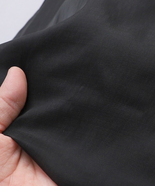 reca(レカ)の「オーガンジーレイヤードブラウス(シャツ/ブラウス・レディース・ブラック/ダークグリーン/グレイッシュベージュ/カーキブラウン/チャコールグレー/キャメル・M)」の7枚目の写真