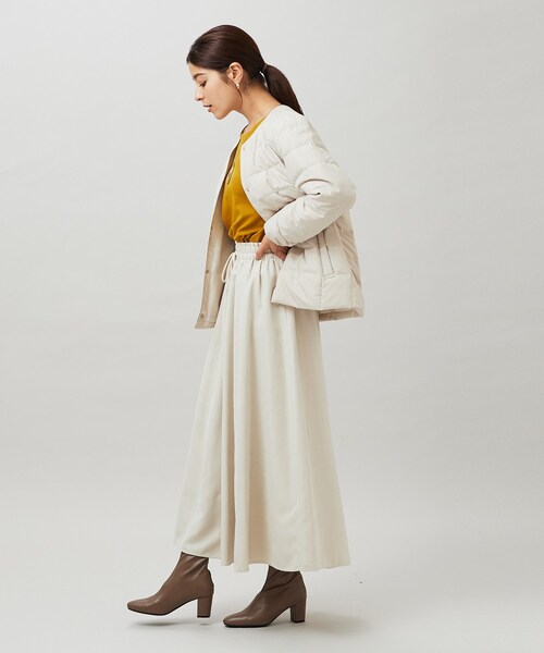 SHOO・LA・RUE(シューラルー)の「◆【着る 続く エコ】軽くて 洗える ライトダウンジャケット【CIRCRIC】(ダウンジャケット/コート・レディース・キャメル/ライトベージュ/ダークネイビー/ナチュラル・05/03/01/02/06/04)」の22枚目の写真