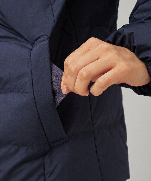 SHOO・LA・RUE(シューラルー)の「◆【着る 続く エコ】軽くて 洗える ライトダウンジャケット【CIRCRIC】(ダウンジャケット/コート・レディース・キャメル/ライトベージュ/ダークネイビー/ナチュラル・05/03/01/02/06/04)」の13枚目の写真