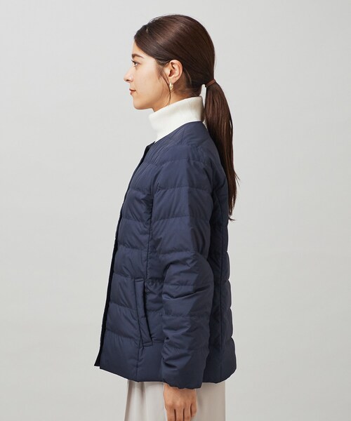 SHOO・LA・RUE(シューラルー)の「◆【着る 続く エコ】軽くて 洗える ライトダウンジャケット【CIRCRIC】(ダウンジャケット/コート・レディース・キャメル/ライトベージュ/ダークネイビー/ナチュラル・05/03/01/02/06/04)」の17枚目の写真