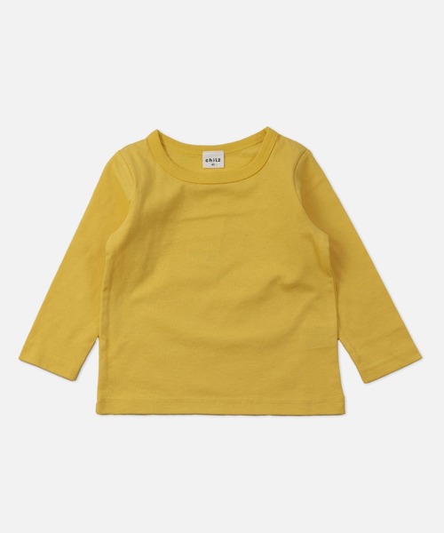 chil2（チルツー）の「全20色 コットン100％ 無地ロンT（Tシャツ/カットソー・キッズ・グレイッシュブルー/ベージュ/カーキ/グリーン/ブラック/マスタード/オレンジ/ラベンダー/オレンジ系その他/ライトイエロー/チャコールグレー/ワインレッド/ネイビー/サックスブルー/グレー/ホワイト/クリーム/スモークピンク/ミント/レッド・90cm/150cm/110cm/140cm/120cm/160cm/80ｃｍ/130cm/100cm）」の16枚目の写真