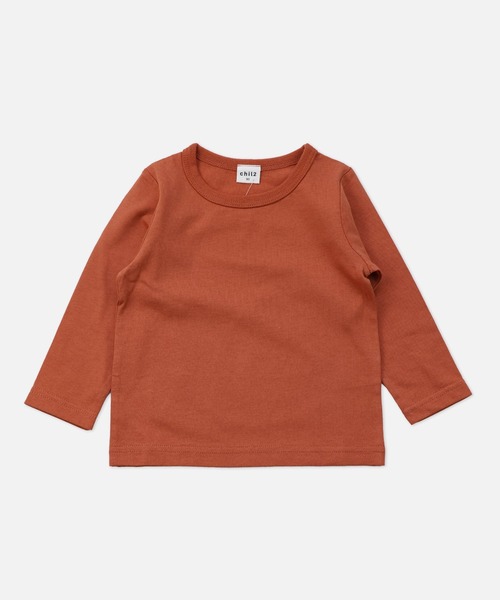 chil2（チルツー）の「全20色 コットン100％ 無地ロンT（Tシャツ/カットソー・キッズ・グレイッシュブルー/ベージュ/カーキ/グリーン/ブラック/マスタード/オレンジ/ラベンダー/オレンジ系その他/ライトイエロー/チャコールグレー/ワインレッド/ネイビー/サックスブルー/グレー/ホワイト/クリーム/スモークピンク/ミント/レッド・90cm/150cm/110cm/140cm/120cm/160cm/80ｃｍ/130cm/100cm）」の20枚目の写真