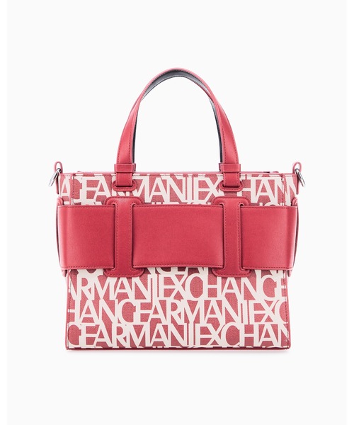 ARMANI EXCHANGE(アルマーニエクスチェンジ)の「【A|X アルマーニ エクスチェンジ】BOXロゴバックル ミニハンドバッグ(オールオーバーロゴ)(ハンドバッグ・レディース・シルバー/ブラック/ブロンズ/サンドベージュ・FREE)」の13枚目の写真