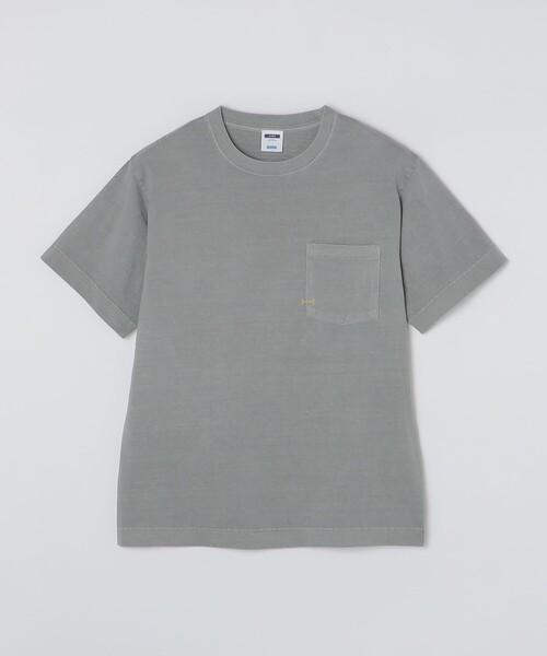 SHIPS(シップス)の「*SHIPS: マイクロ SHIPSロゴ オーバーダイ ポケット Tシャツ(Tシャツ/カットソー・メンズ・ライトグレー/ナチュラル/ダークグレー/ベージュ/ネイビー・SMALL/MEDIUM/LARGE/X-LARGE)」の7枚目の写真