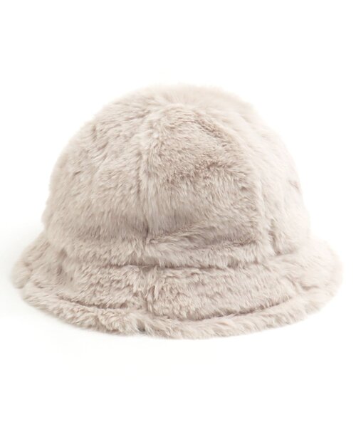 apres les cours（アプレレクール）の「リバーシブルファーバケットハット（ハット・キッズ・ブラウン/アイボリー・54/48/50/52）」の12枚目の写真