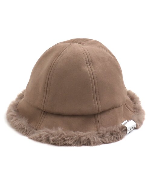 apres les cours（アプレレクール）の「リバーシブルファーバケットハット（ハット・キッズ・ブラウン/アイボリー・54/48/50/52）」の15枚目の写真