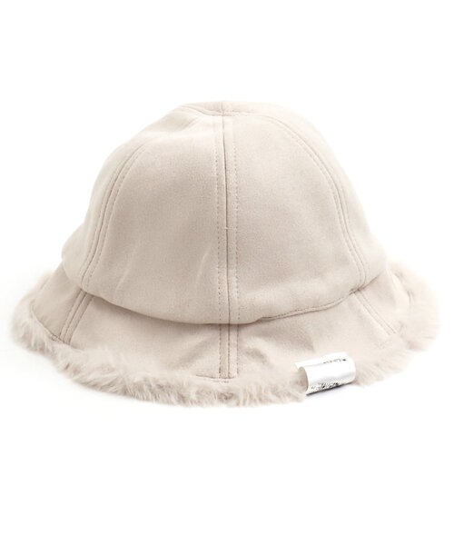 apres les cours（アプレレクール）の「リバーシブルファーバケットハット（ハット・キッズ・ブラウン/アイボリー・54/48/50/52）」の16枚目の写真
