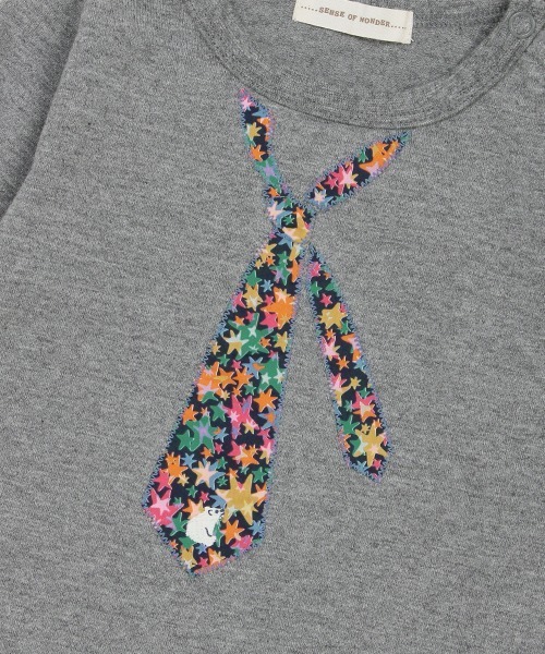 sense of wonder(センスオブワンダー)の「Hesperネクタイ長袖Tシャツ(Tシャツ/カットソー・キッズ・ライトブルー/チャコール・120cm/90cm/110cm/130cm/80cm/100cm)」の7枚目の写真