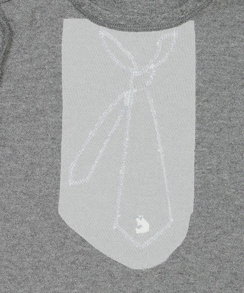 sense of wonder(センスオブワンダー)の「Hesperネクタイ長袖Tシャツ(Tシャツ/カットソー・キッズ・ライトブルー/チャコール・120cm/90cm/110cm/130cm/80cm/100cm)」の6枚目の写真