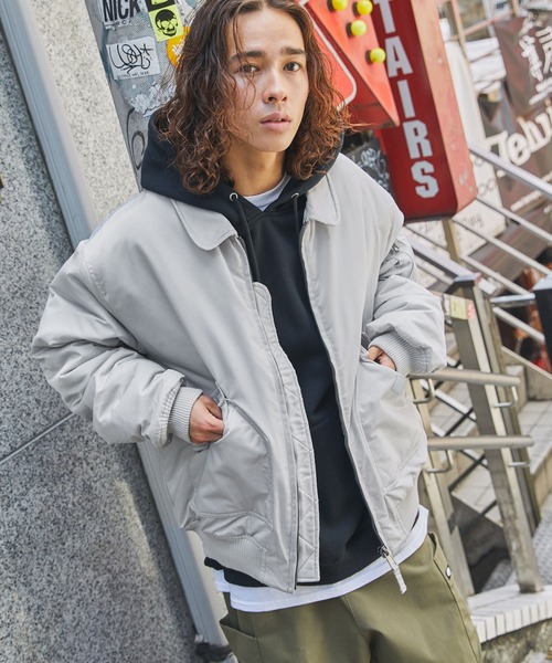 MSG（エムエスジー）の「Buyer's Select/CWU-45Pフライトジャケット（ミリタリージャケット・メンズ・ブラック/ベージュ/ライトグレー/カーキ・L/M/LL）」の22枚目の写真