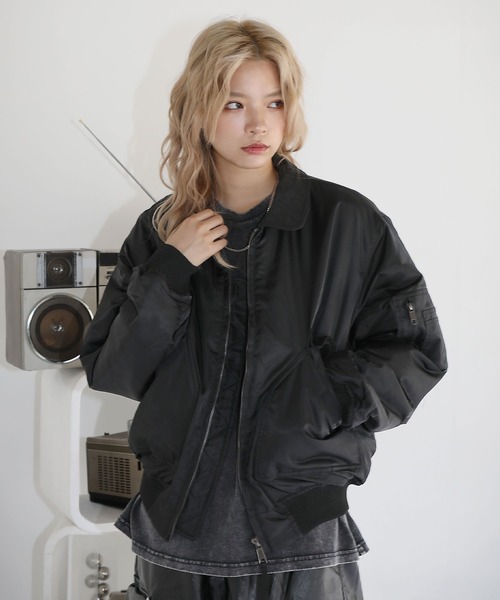 MSG（エムエスジー）の「Buyer's Select/CWU-45Pフライトジャケット（ミリタリージャケット・メンズ・ブラック/ベージュ/ライトグレー/カーキ・L/M/LL）」の5枚目の写真