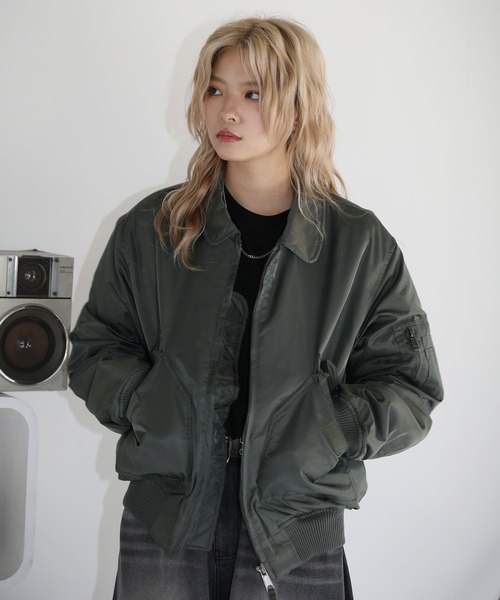 MSG（エムエスジー）の「Buyer's Select/CWU-45Pフライトジャケット（ミリタリージャケット・メンズ・ブラック/ベージュ/ライトグレー/カーキ・L/M/LL）」の20枚目の写真