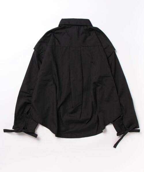 aimoha（アイモハ）の「2WAY袖取り外しオーバーシャツ（シャツ/ブラウス・レディース・ネイビー/ブルー/モカ/ブラック・FREE）」の15枚目の写真