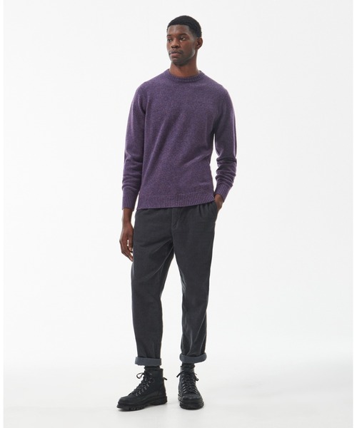 今期商品　Barbour Reighton クルーネック ニット　バブアー紺 Tainsbury クルーネック ニット（アジアフィット）｜ニット｜トップス