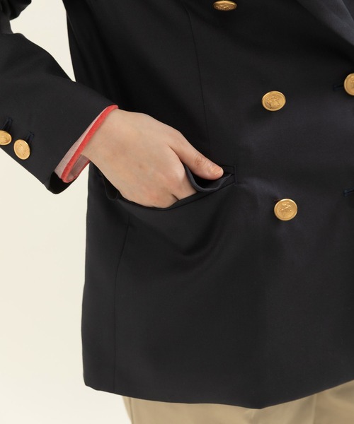 CHILD WOMAN（チャイルドウーマン）の「2/72トロ ダブル釦紺ブレザー（テーラードジャケット・レディース・ネイビー・FREE）」の12枚目の写真