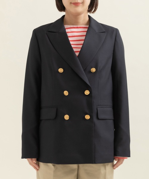 CHILD WOMAN（チャイルドウーマン）の「2/72トロ ダブル釦紺ブレザー（テーラードジャケット・レディース・ネイビー・FREE）」の11枚目の写真