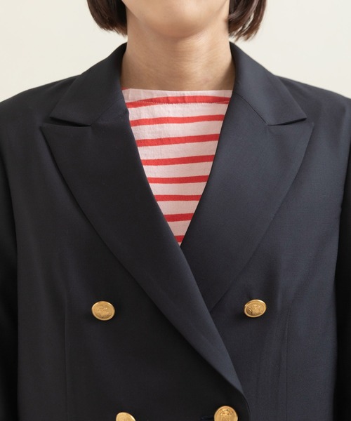 CHILD WOMAN（チャイルドウーマン）の「2/72トロ ダブル釦紺ブレザー（テーラードジャケット・レディース・ネイビー・FREE）」の21枚目の写真