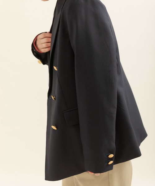 CHILD WOMAN（チャイルドウーマン）の「2/72トロ ダブル釦紺ブレザー（テーラードジャケット・レディース・ネイビー・FREE）」の20枚目の写真