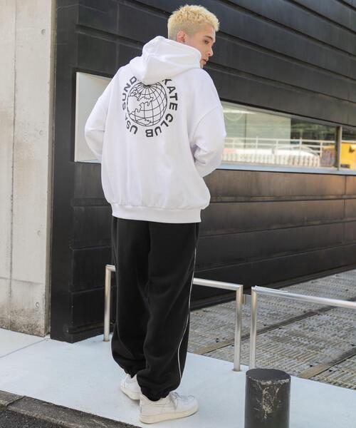 WEGO（ウィゴー）の「WEGO/フリースパイピングトラックパンツ（スウェットパンツ・メンズ・ブラック・MEDIUM/LARGE）」の13枚目の写真