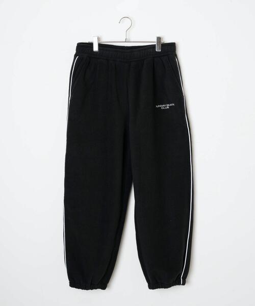 WEGO（ウィゴー）の「WEGO/フリースパイピングトラックパンツ（スウェットパンツ・メンズ・ブラック・MEDIUM/LARGE）」の14枚目の写真