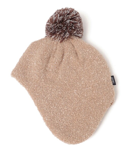SHIPS(シップス)の「SHIPS KIDS:ベビー ふわもこ 無地 ニットキャップ(ニットキャップ/ビーニー・キッズ・ネイビー/シルバーグレー/ピンク/ベージュ/ピンク系その他/ベージュ系その他・ONE SIZE)」の3枚目の写真